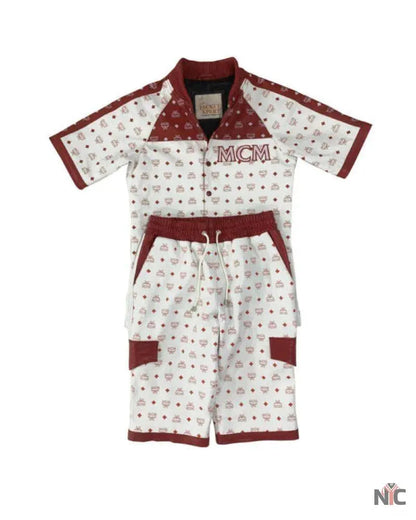 Men’s Vintage MCM Dapper Dan Mesh Short Suit
