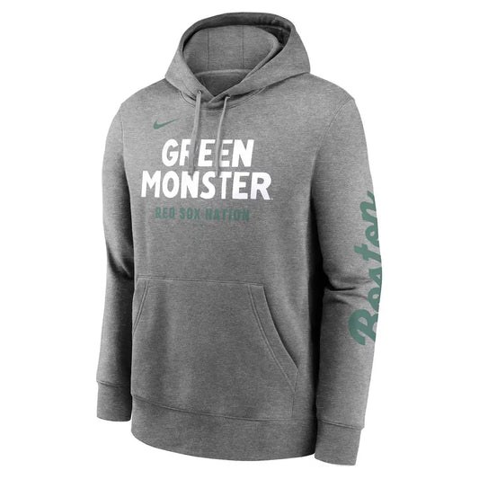 Men’s Boston Red Sox Nike Heather Charcoal 2025 Pullover Hoodie