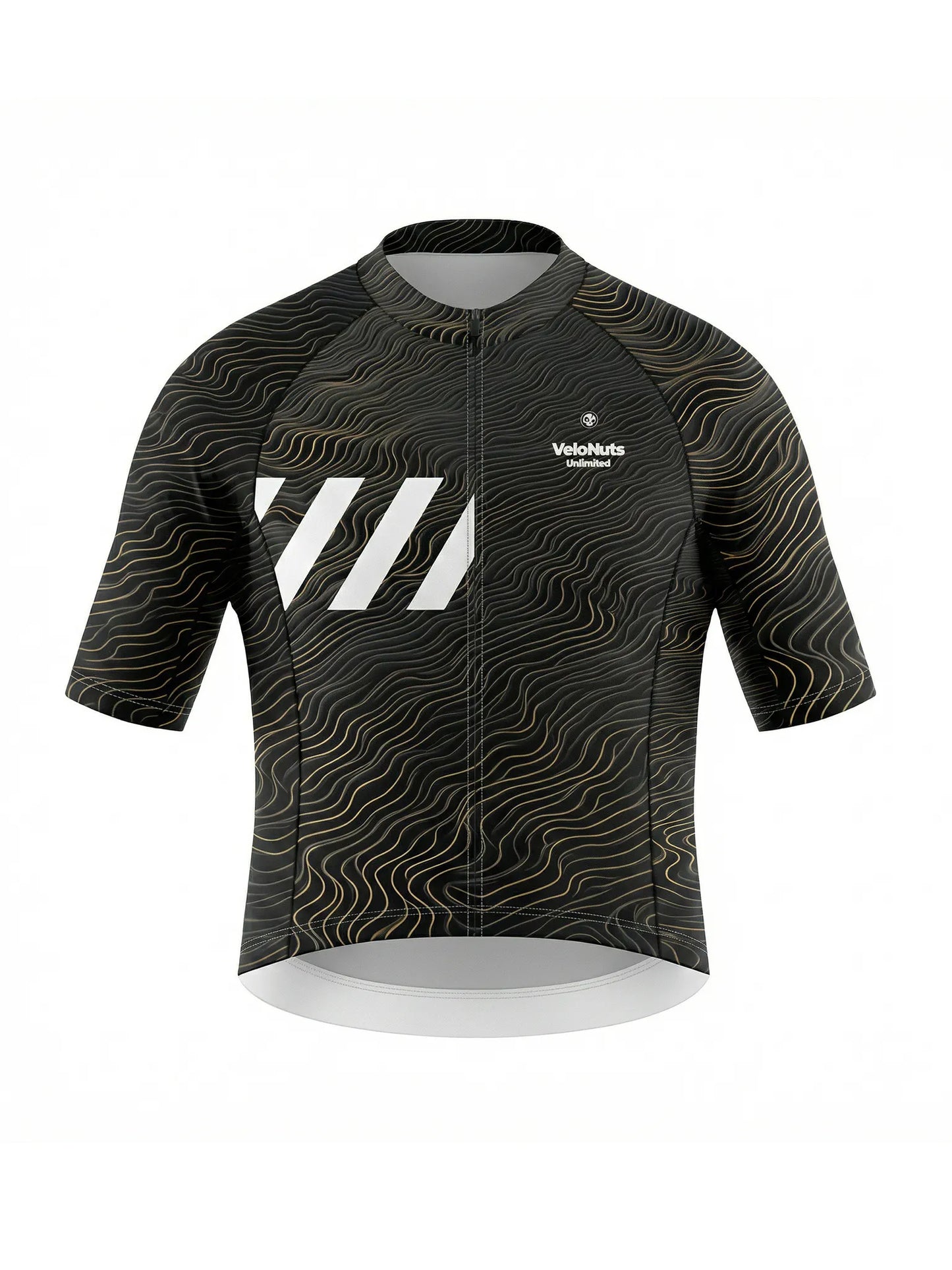 Men's Cycling Jersey-Gilded Waves