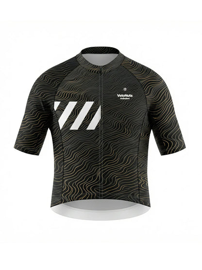 Men's Cycling Jersey-Gilded Waves