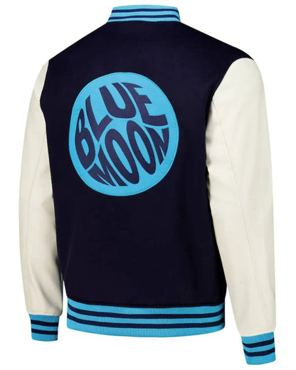 Men’s Navy Manchester City Supporter’s Full-Snap Varsity Jacket
