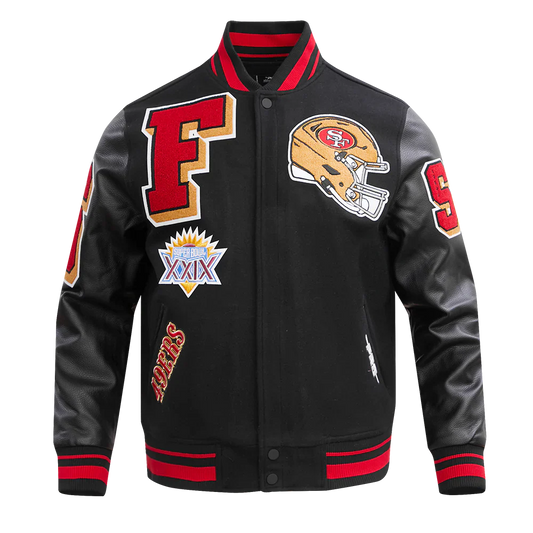 Men’s San Francisco 49ers Mashup Wool Varsity Jacket