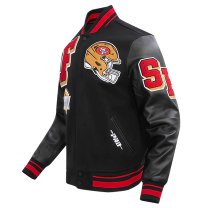 Men’s San Francisco 49ers Mashup Wool Varsity Jacket