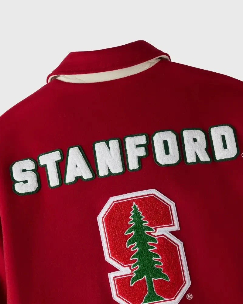 Stanford Campus Red Varsity Jacket