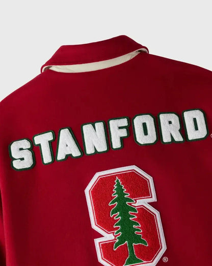 Stanford Campus Red Varsity Jacket