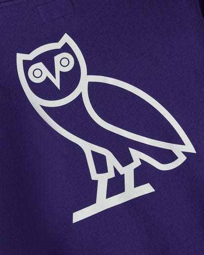 Unisex Campus Western Purple Fleece Hoodie