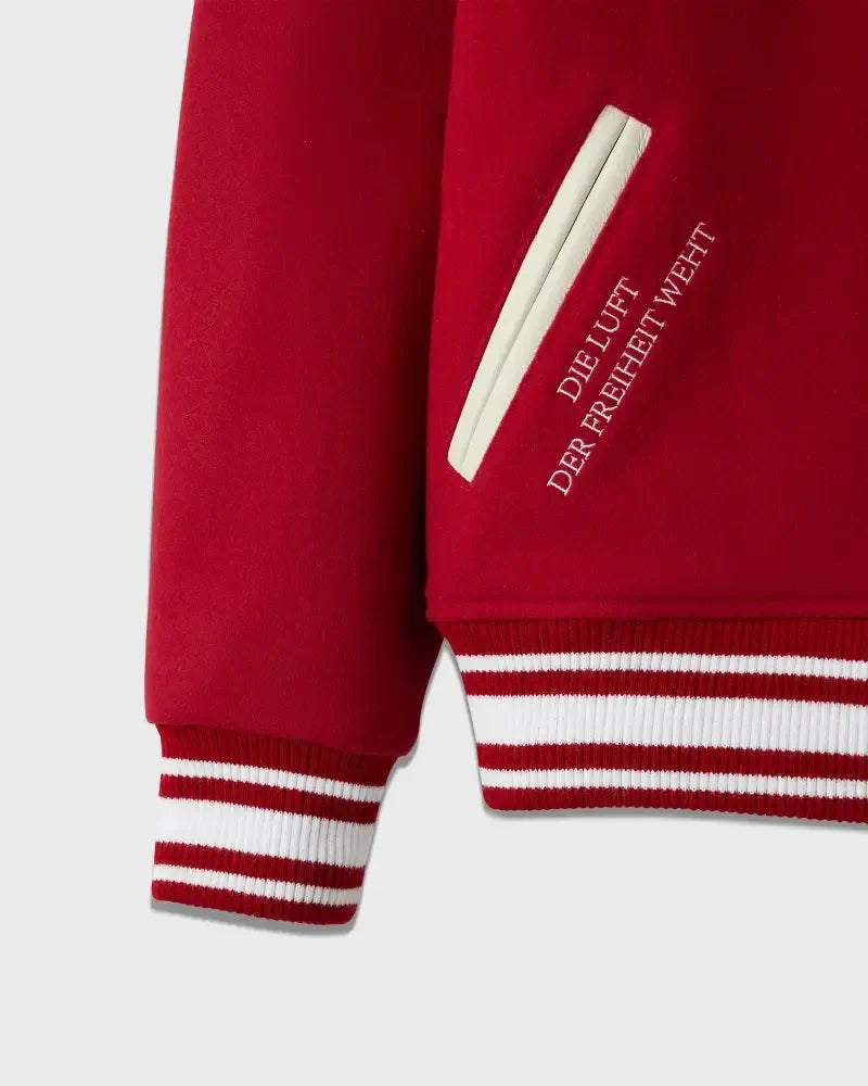 Stanford Campus Red Varsity Jacket