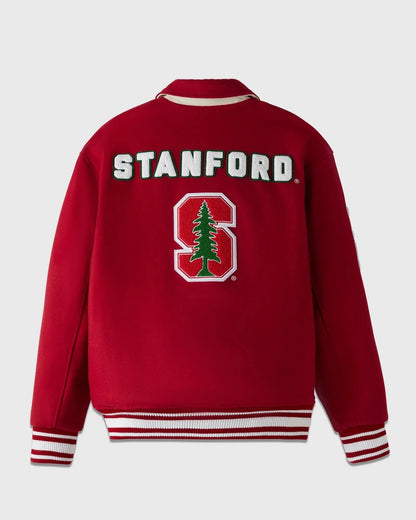 Stanford Campus Red Varsity Jacket