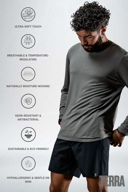 Men's Terra Recovery Field Shirt (Stone Gray)