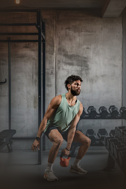 Men's Terra Recovery Tank (Low Light Olive)