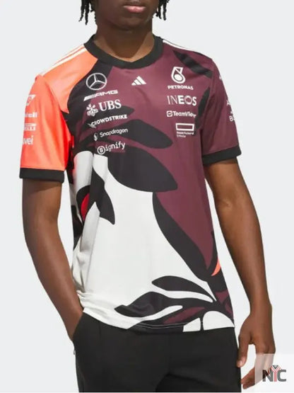 Mercedes-AMG F1 2025 Miami GP Dark Red Jersey