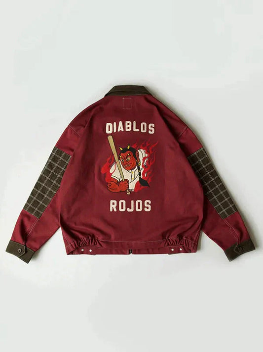 Mexican League Diablos Rojos del México Red Denim Jacket