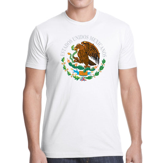 T-Shirts with Mexican Shield Printed with High Quality