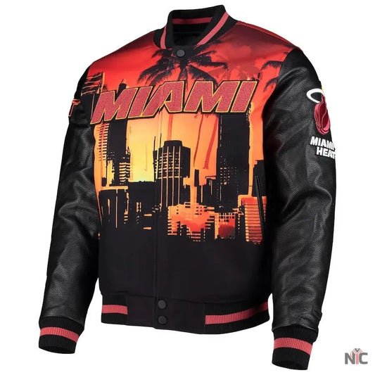 Miami Heat Black Finals Champions Varsity Full-zip Jacket