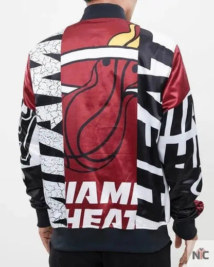 Miami Heat Mashup Satin Jacket