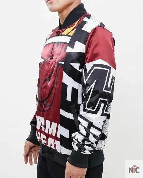 Miami Heat Mashup Satin Jacket