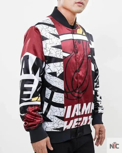 Miami Heat Mashup Satin Jacket