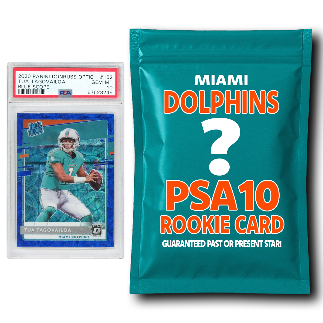 Miami Dolphins PSA 10 Graded Rookie Card Mystery Pack