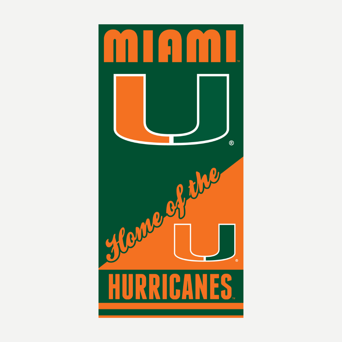 Miami Hurricanes - Home Beach Towel
