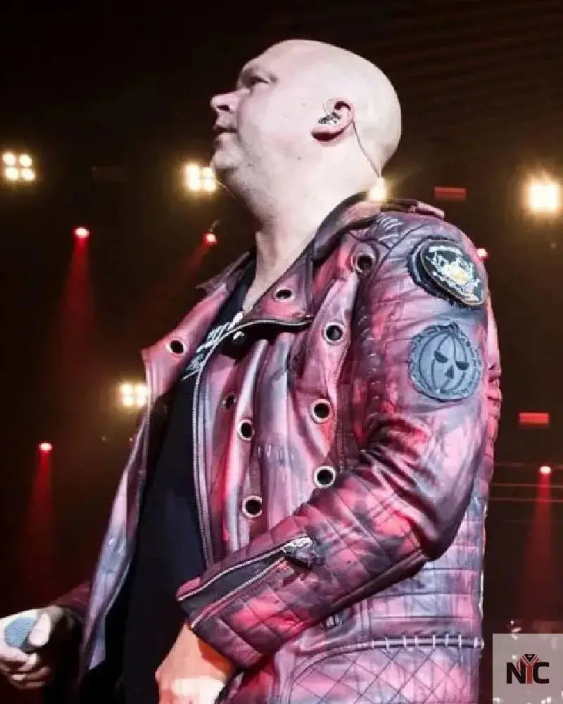 Michael Kiske Halloween Music Festival Red Leather Jacket