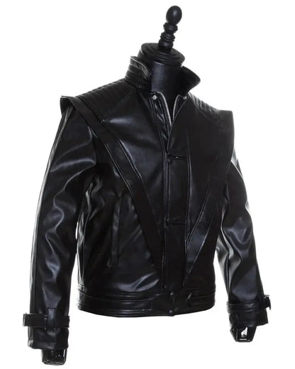Michael Jackson Black Leather Thriller Jacket