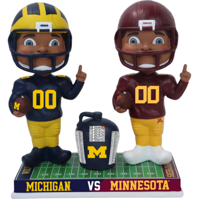 Michigan vs. Minnesota Football Rivalry Bobblehead