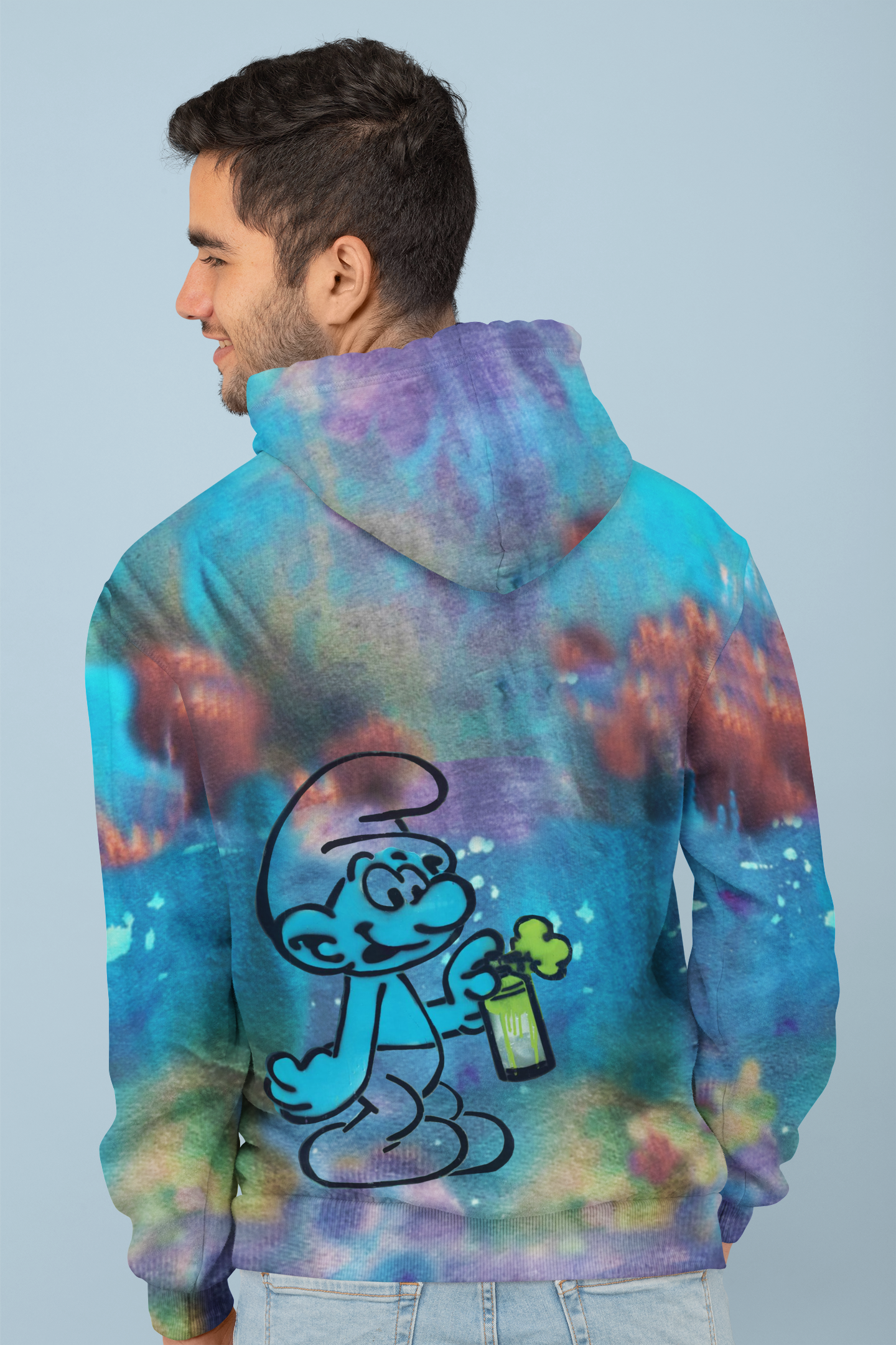 Micro-Doze Smurf Cloud Zip-Hoodie