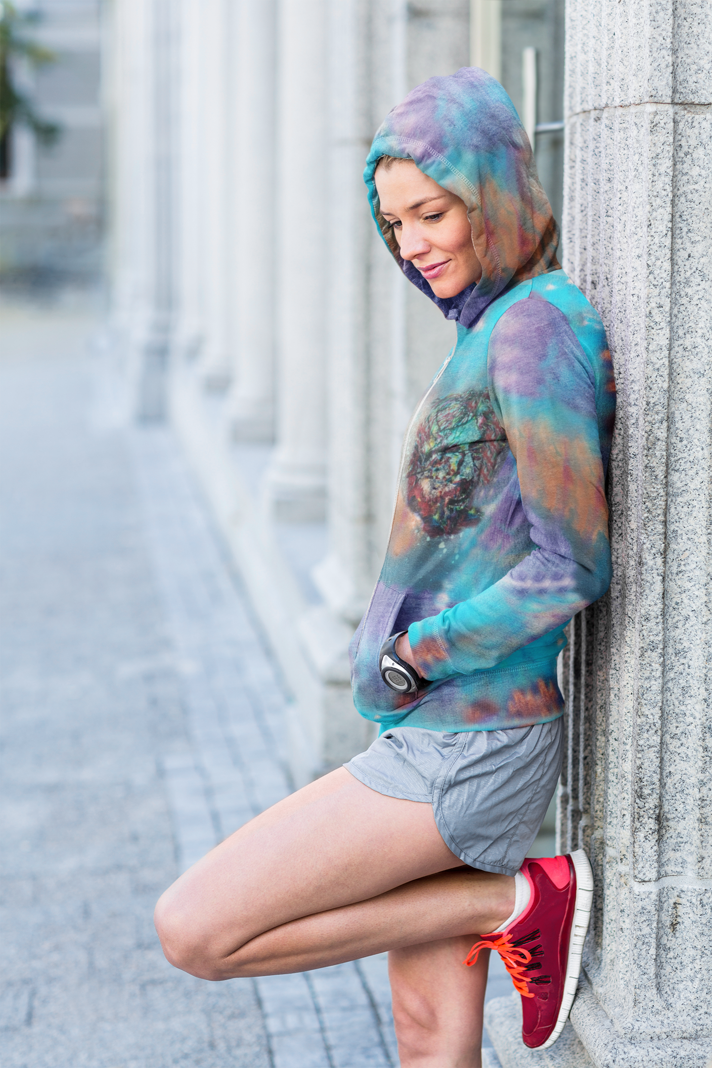 Micro-Doze Smurf Cloud Zip-Hoodie