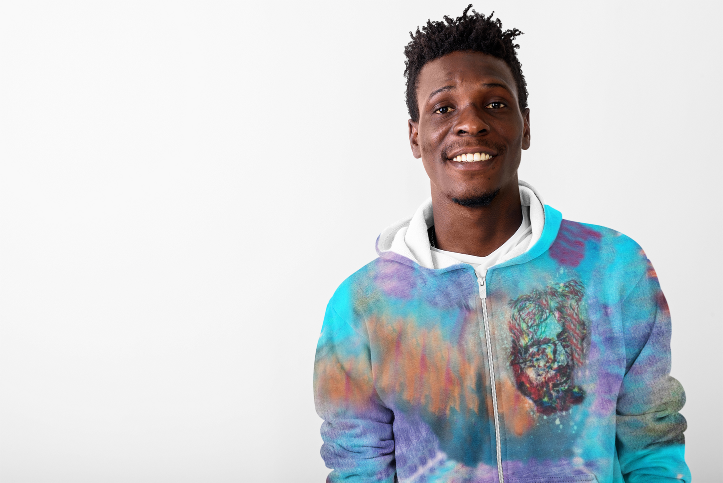 Micro-Doze Smurf Cloud Zip-Hoodie