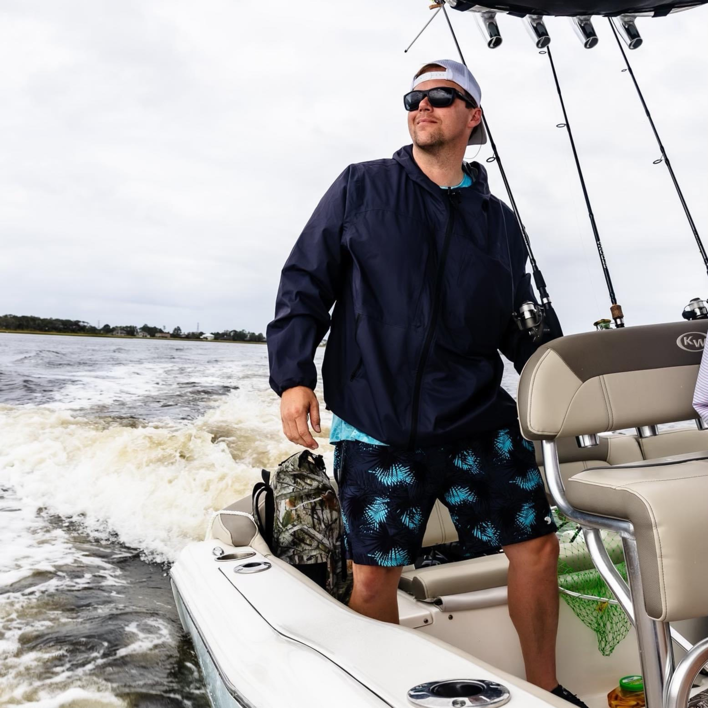 Midnight Palms - Waterproof Swim Shorts With A Waterproof Pocket - Triathlete Store