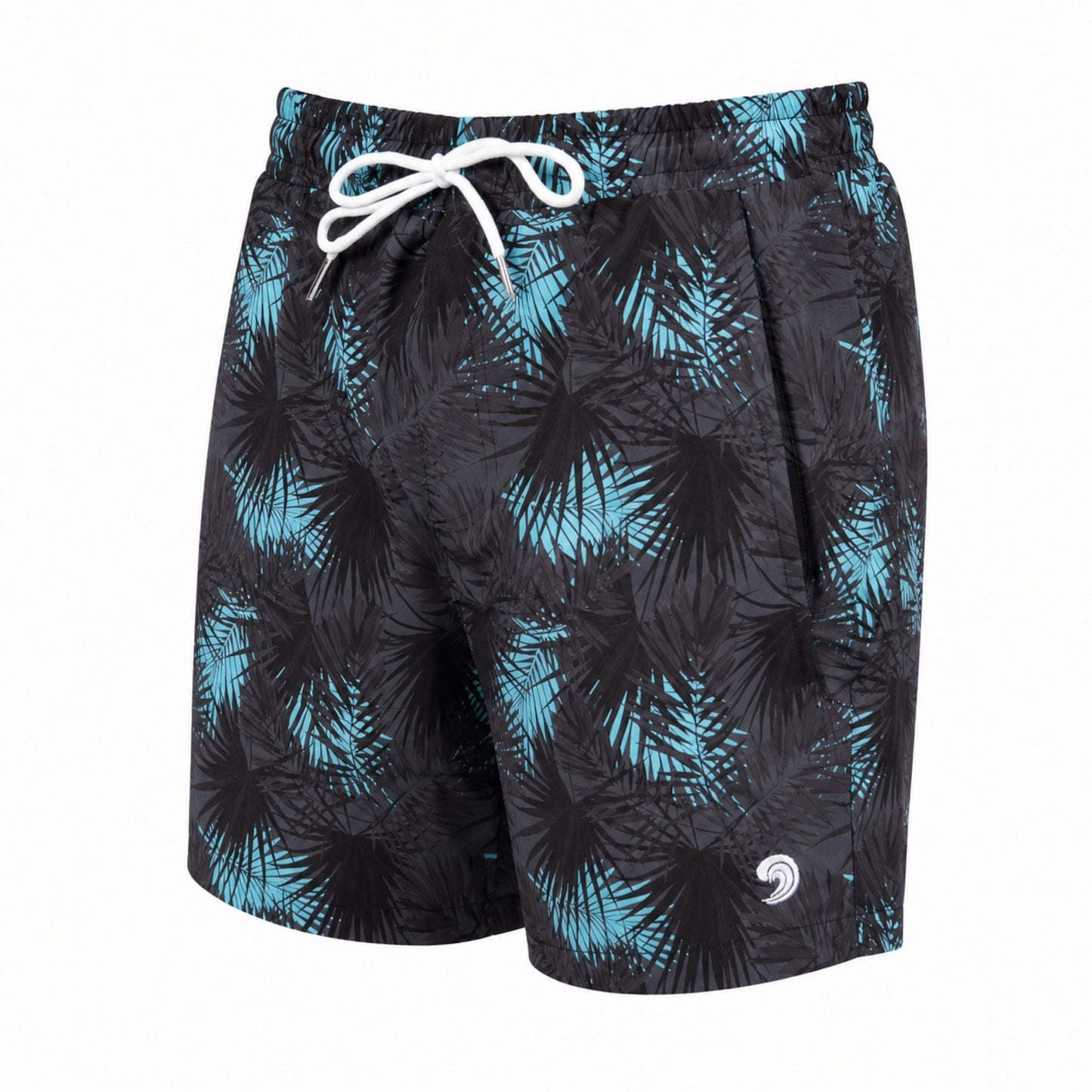 Midnight Palms - Waterproof Swim Shorts With A Waterproof Pocket