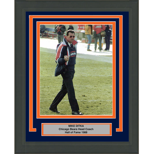 Framed Mike Ditka Chicago Bears 8x10 Football Photo