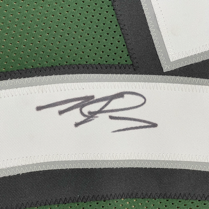 Framed Autographed/Signed Michael Mike Vick 35x39 Philadelphia Green Football Jersey PSA/DNA COA