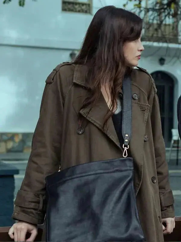 Milena Smit The Snow Girl Green Coat