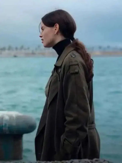 Milena Smit The Snow Girl Green Coat