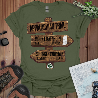 Appalachian Trail White Blaze Unisex Fit Soft T-Shirt Katahdin Springer 2200 Miles