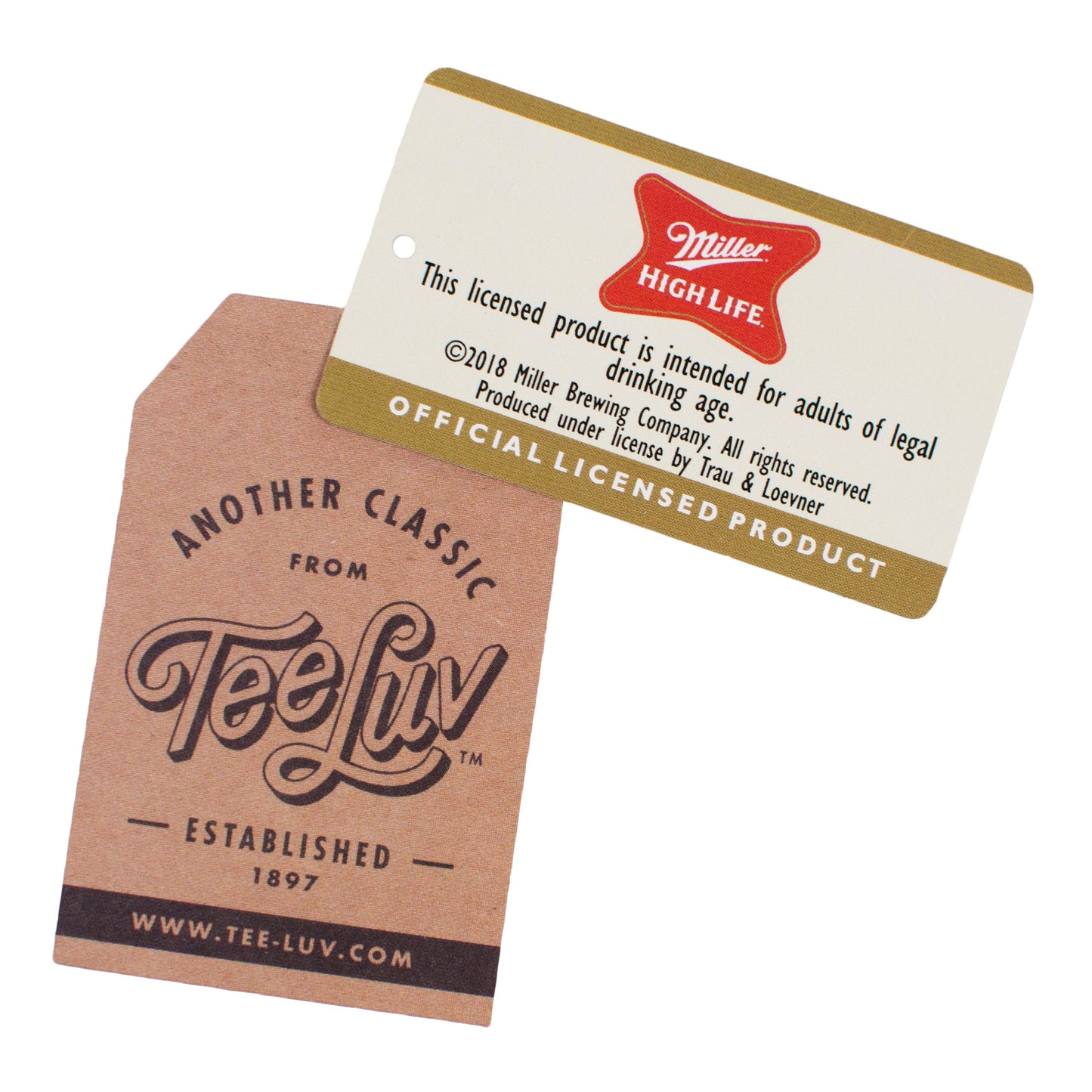 Miller High Life Beer Logo Hooded Sweatshirt - Oxford Gray