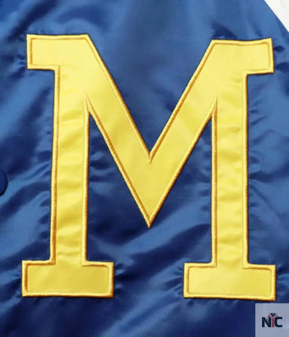 Milwaukee Brewers Tri-Color Full-Snap Satin Jacket
