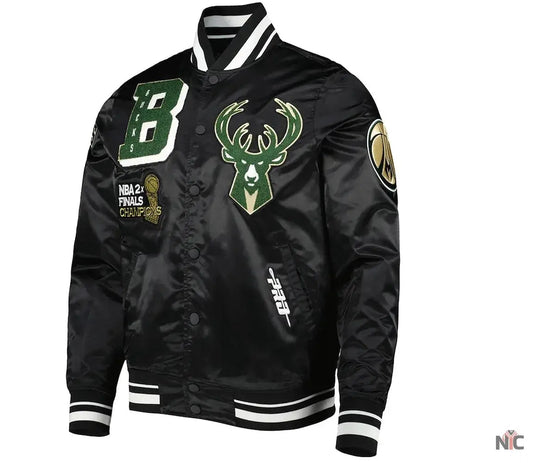 Milwaukee Bucks Mash Up Capsule Satin Jacket