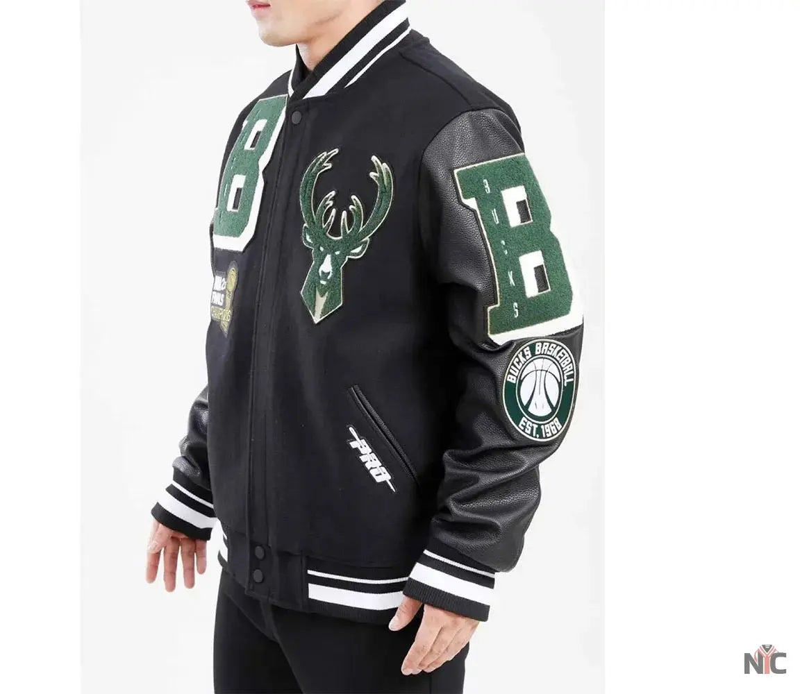 Milwaukee Bucks Mashup Varsity Jacket