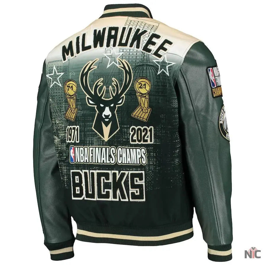Milwaukee Bucks NBA Finals Champs Varsity Jacket