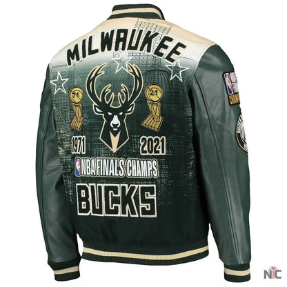 Milwaukee Bucks NBA Finals Champs Varsity Jacket