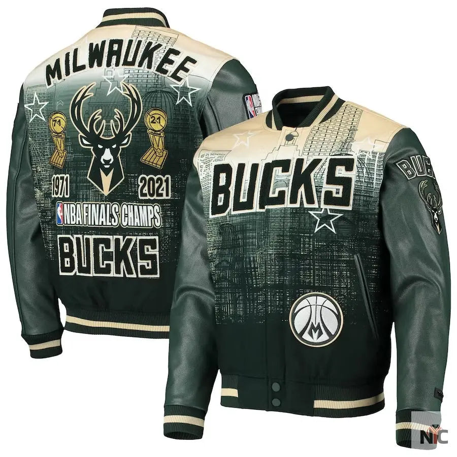 Milwaukee Bucks NBA Finals Champs Varsity Jacket