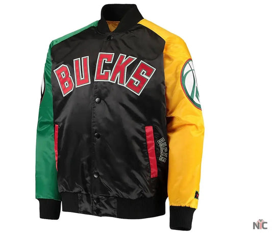 Milwaukee Bucks Ty Mopkins Satin Jacket