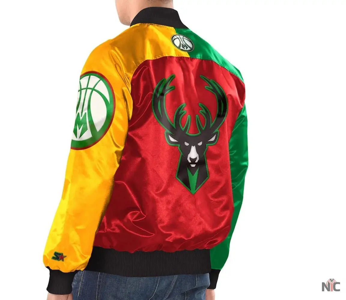 Milwaukee Bucks Ty Mopkins Satin Jacket
