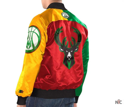 Milwaukee Bucks Ty Mopkins Satin Jacket
