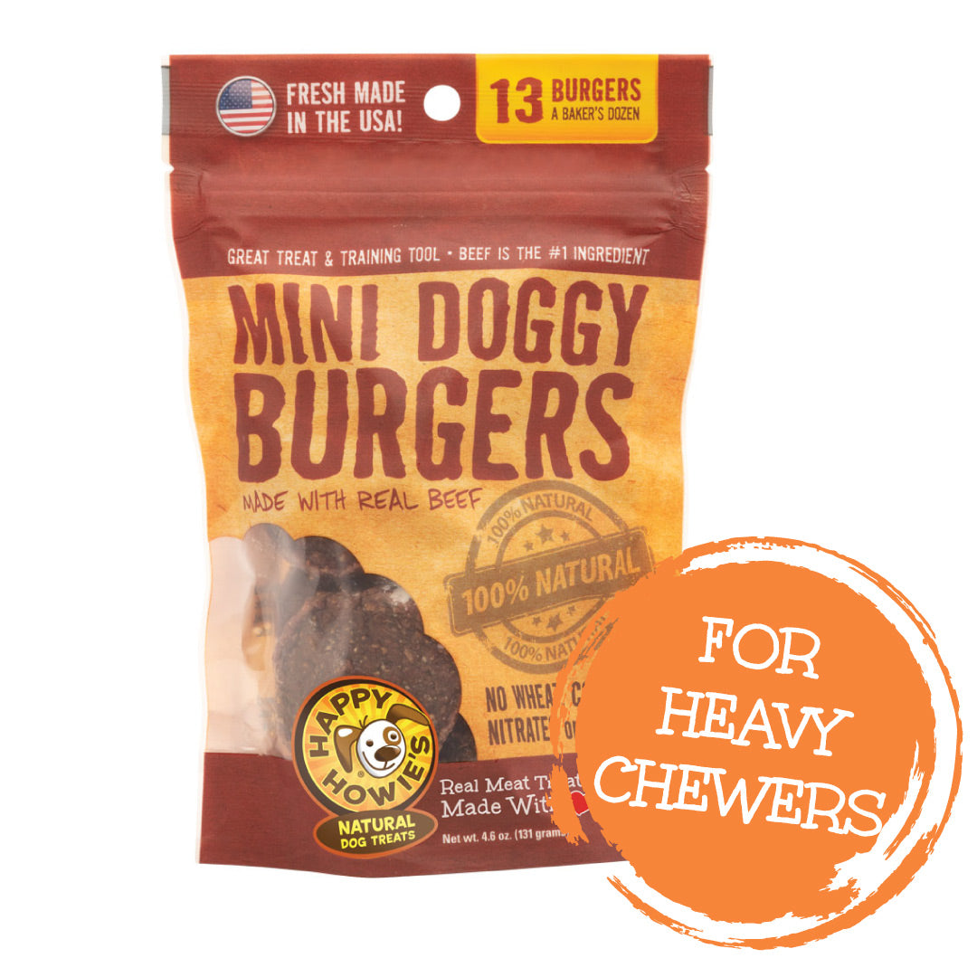 Happy Howie's Dog Beef Burger Bakers Dozen 2in (4.6oz)