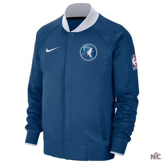 Minnesota Timberwolves 2023/24 Blue Raglan Jacket