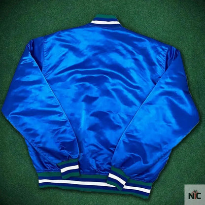 Minnesota Timberwolves 90’s Blue Satin Jacket
