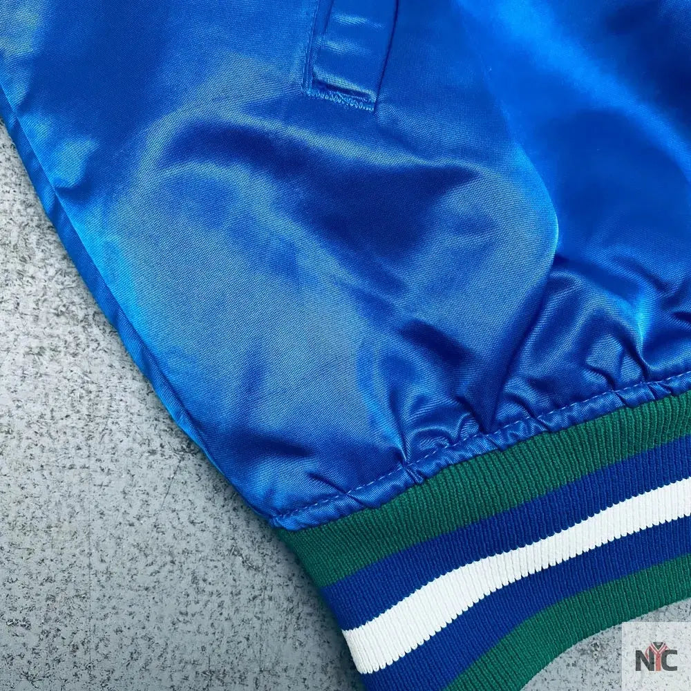 Minnesota Timberwolves 90’s Blue Satin Jacket